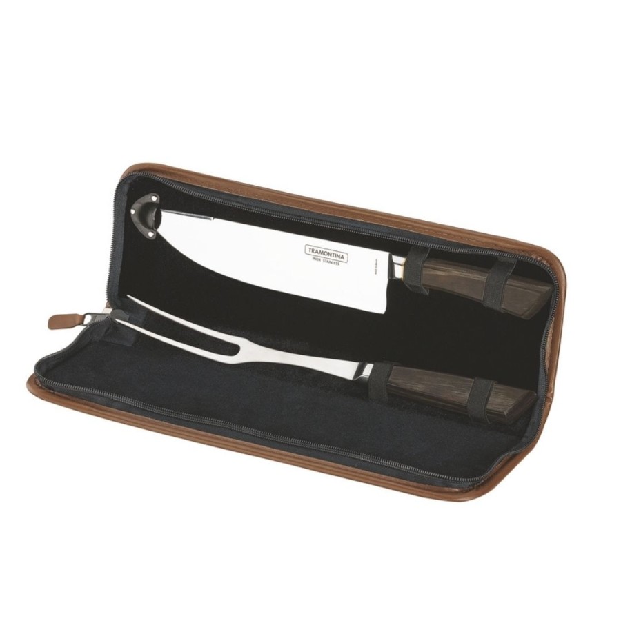 SET PISAU TRAMONTINA - 3 Pc. Barbecue Set Polywood